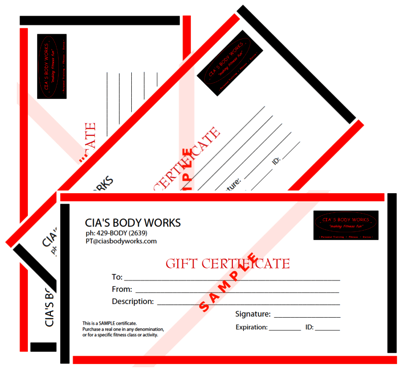 CBW gift cert med