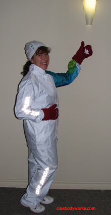 Cia Tweel and Olympic Outfit