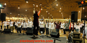 Cia Tweel warm up for Metro University Relay for Life 2010